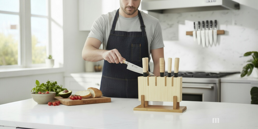 Messerhalter in einer Küche